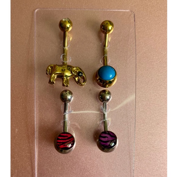 Spencer's Jewelry New 4pack Belly Button Rings Poshmark